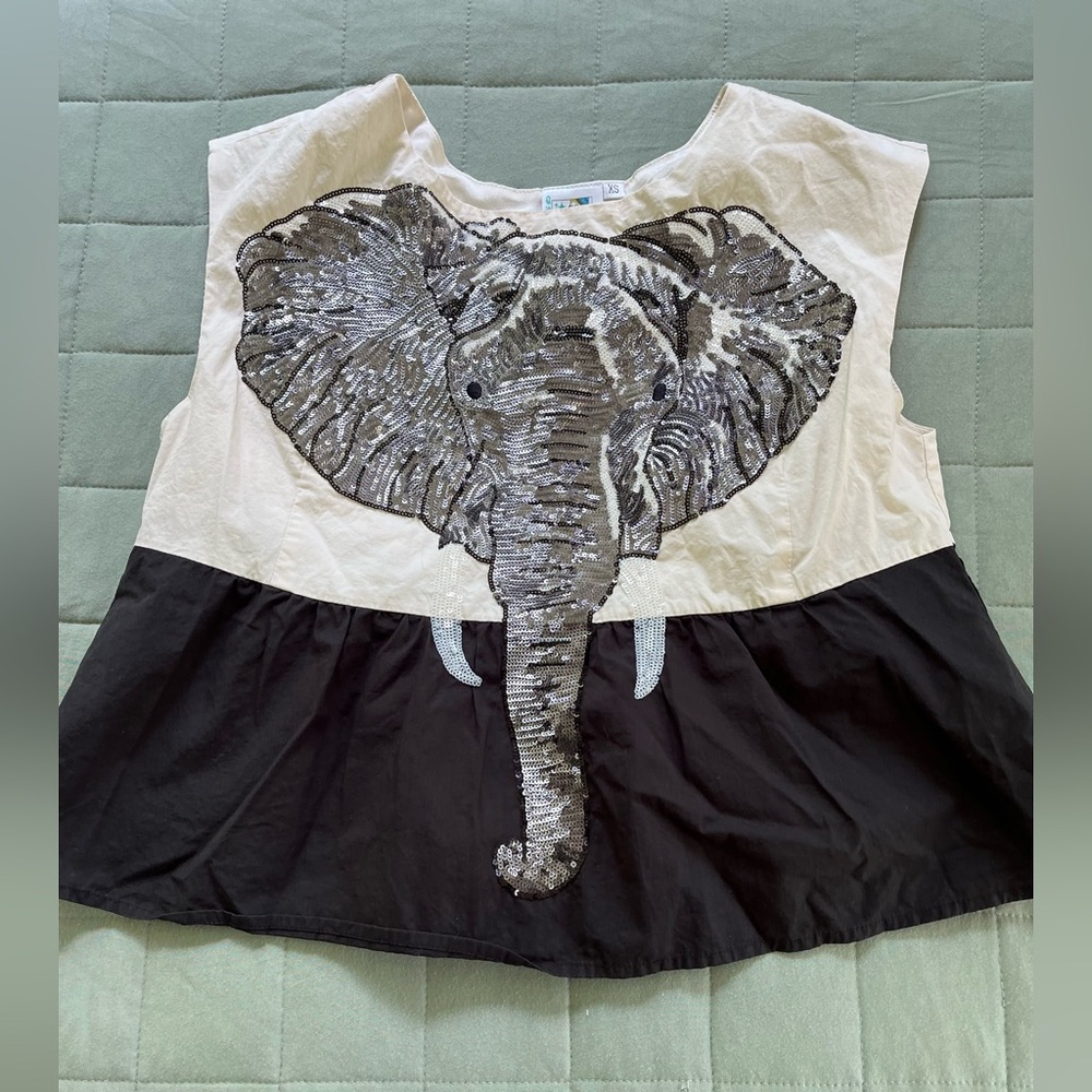 Queen of Sparkle University of Alabama Crimson Tide Sequin Elephant Size XS